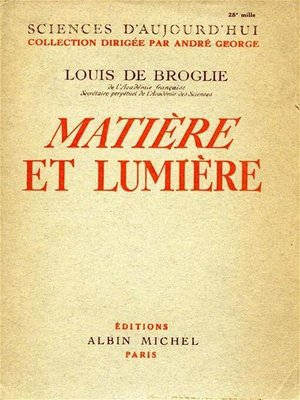 cover image of Matière et lumière